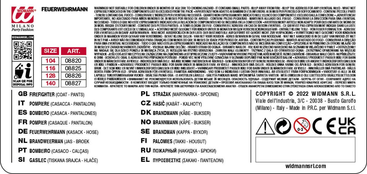 Costume da vigile del fuoco pompiere - immagine 4