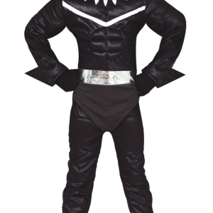 Vestito da pantera nera supereroe felino