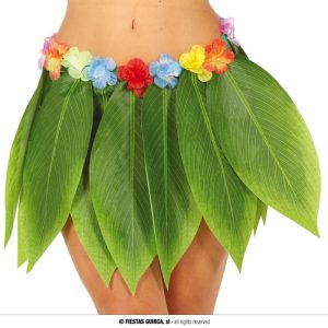 Gonna hawaiana con foglie 38cm