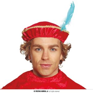 Cappello paggio rosso