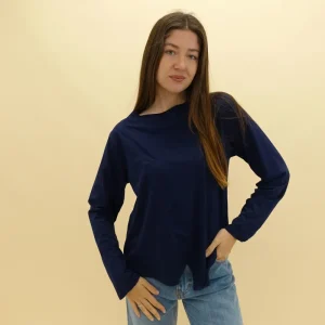 Maglia Assimmetrica Blu