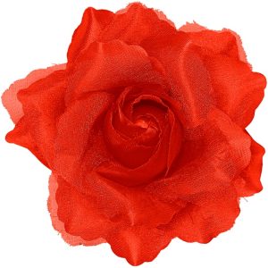 Rosa rossa per capelli