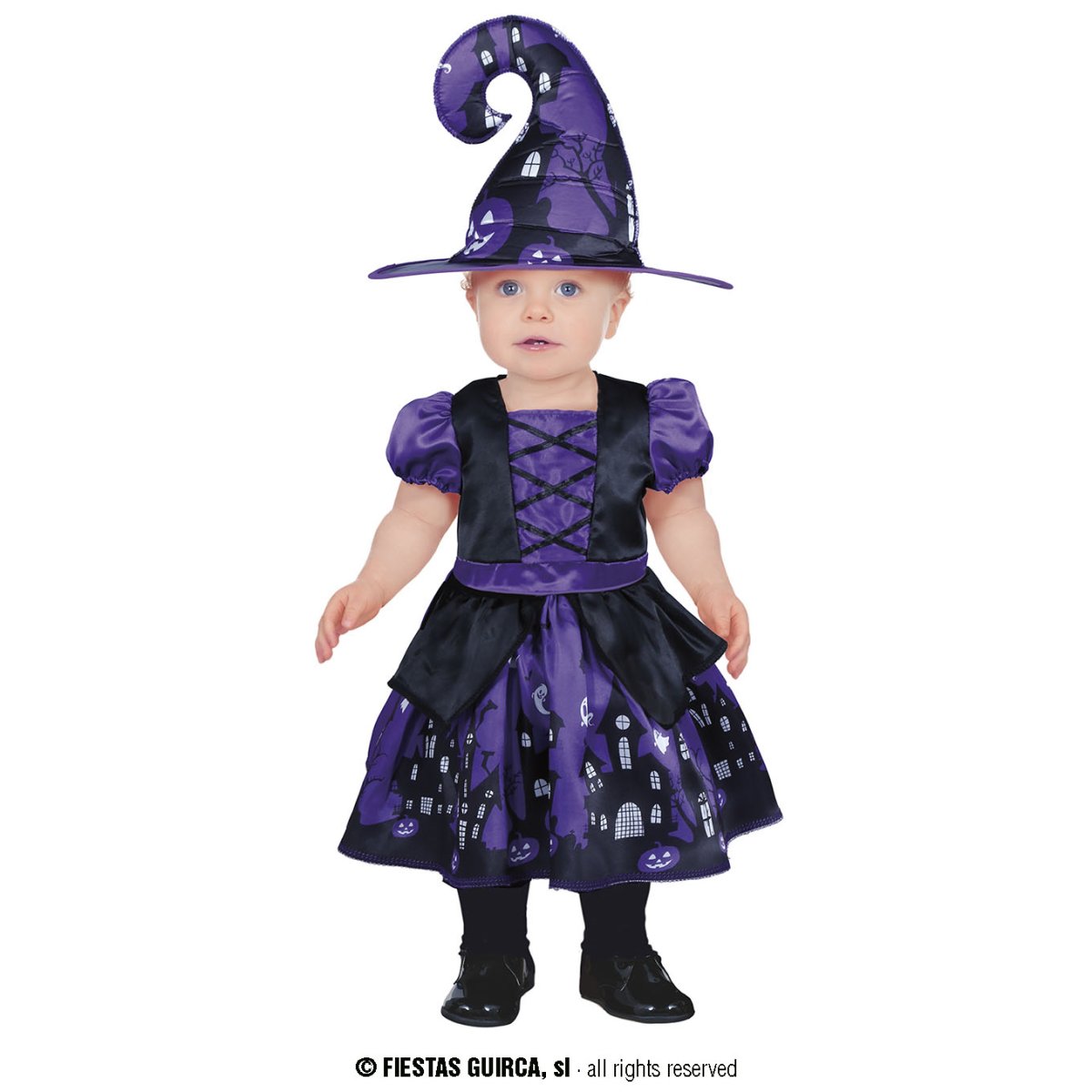 Costume da baby streghetta viola - immagine 2