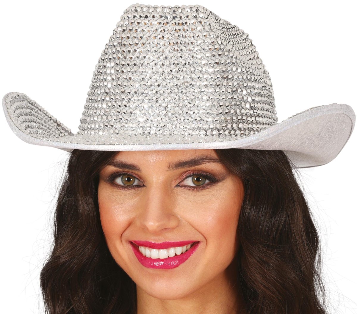 Cappello Cowboy con Brillanti Argento