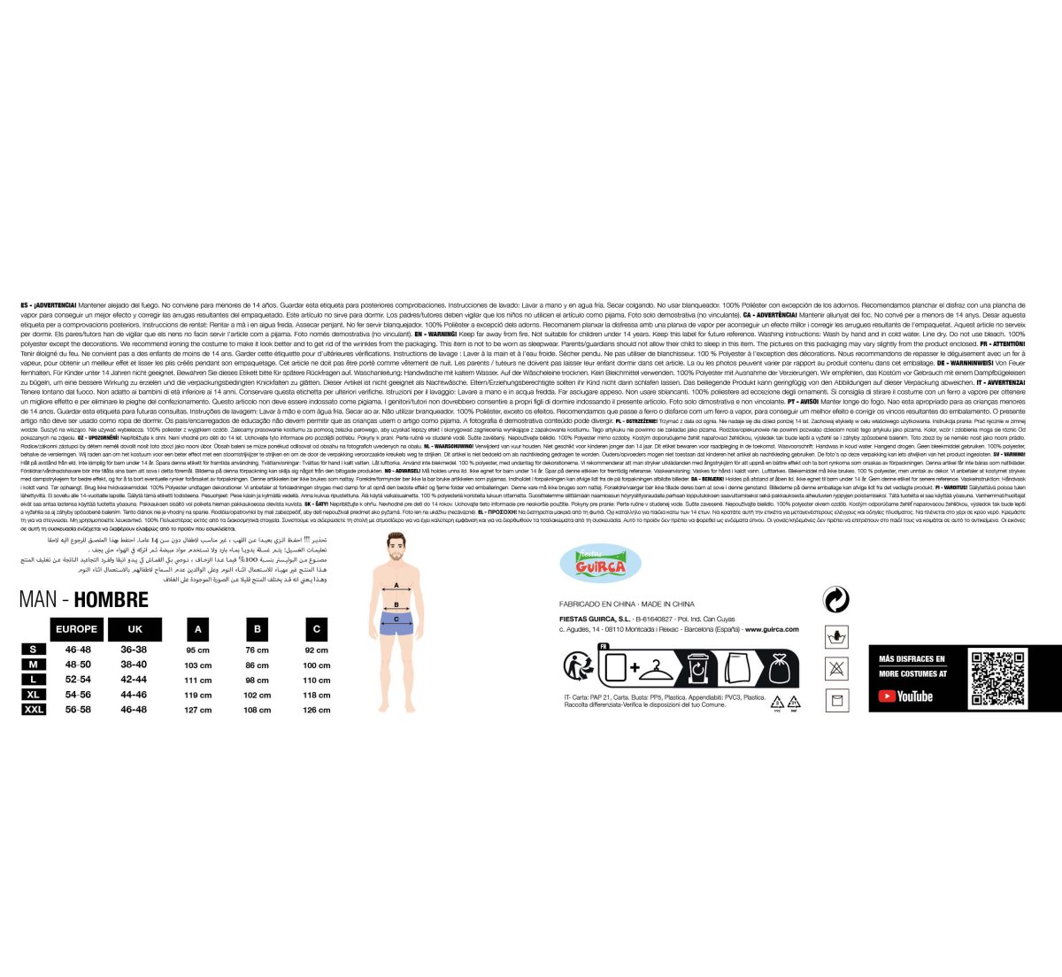 Costume da Cane Marrone scooby - immagine 4