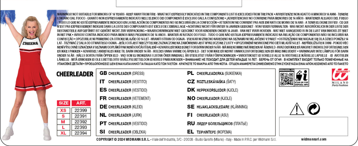 Costume da Cheerleader - immagine 4
