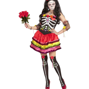 Vestito da mujer dia de los muertos