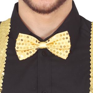 Papillon Paillettes Oro