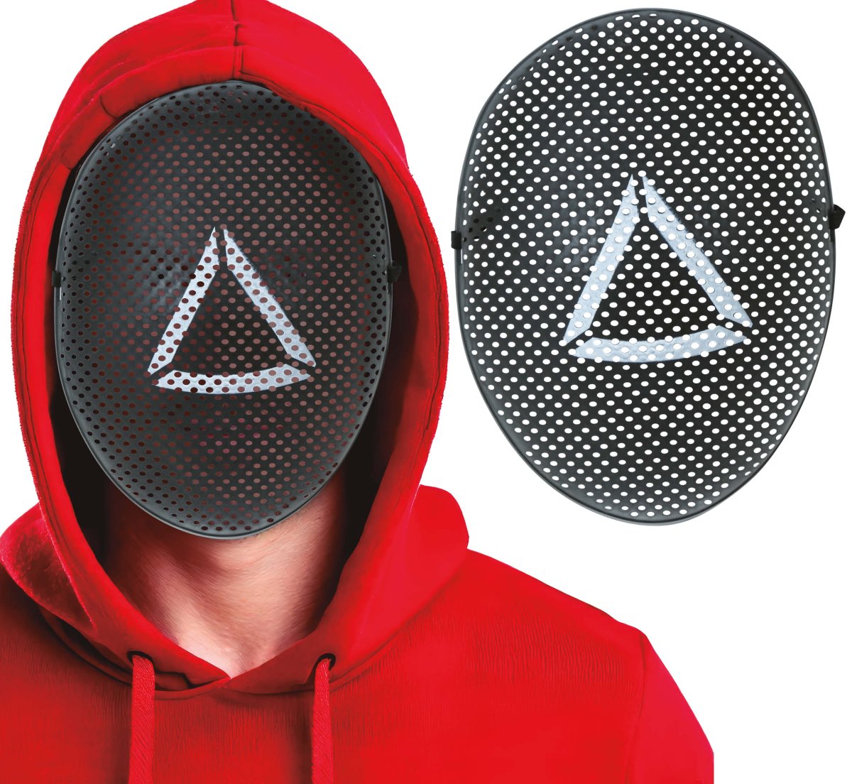 Maschera pvc the game triangolo - immagine 2