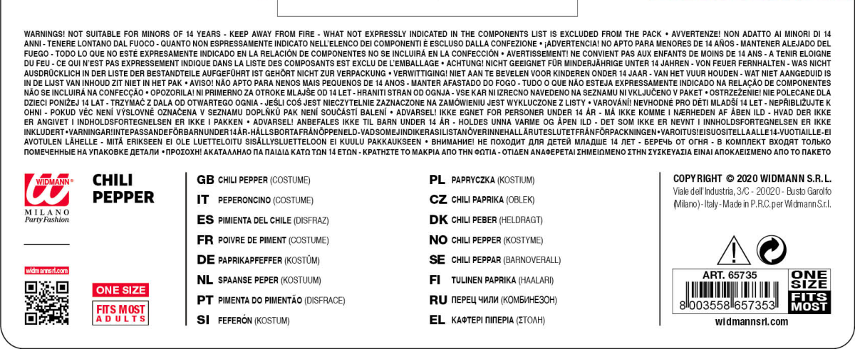 Costume da peperoncino - immagine 3