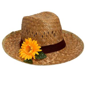 Cappello contadino con girasole