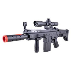 Mitragliatrice con effetto fumo, luce e suono 53cm