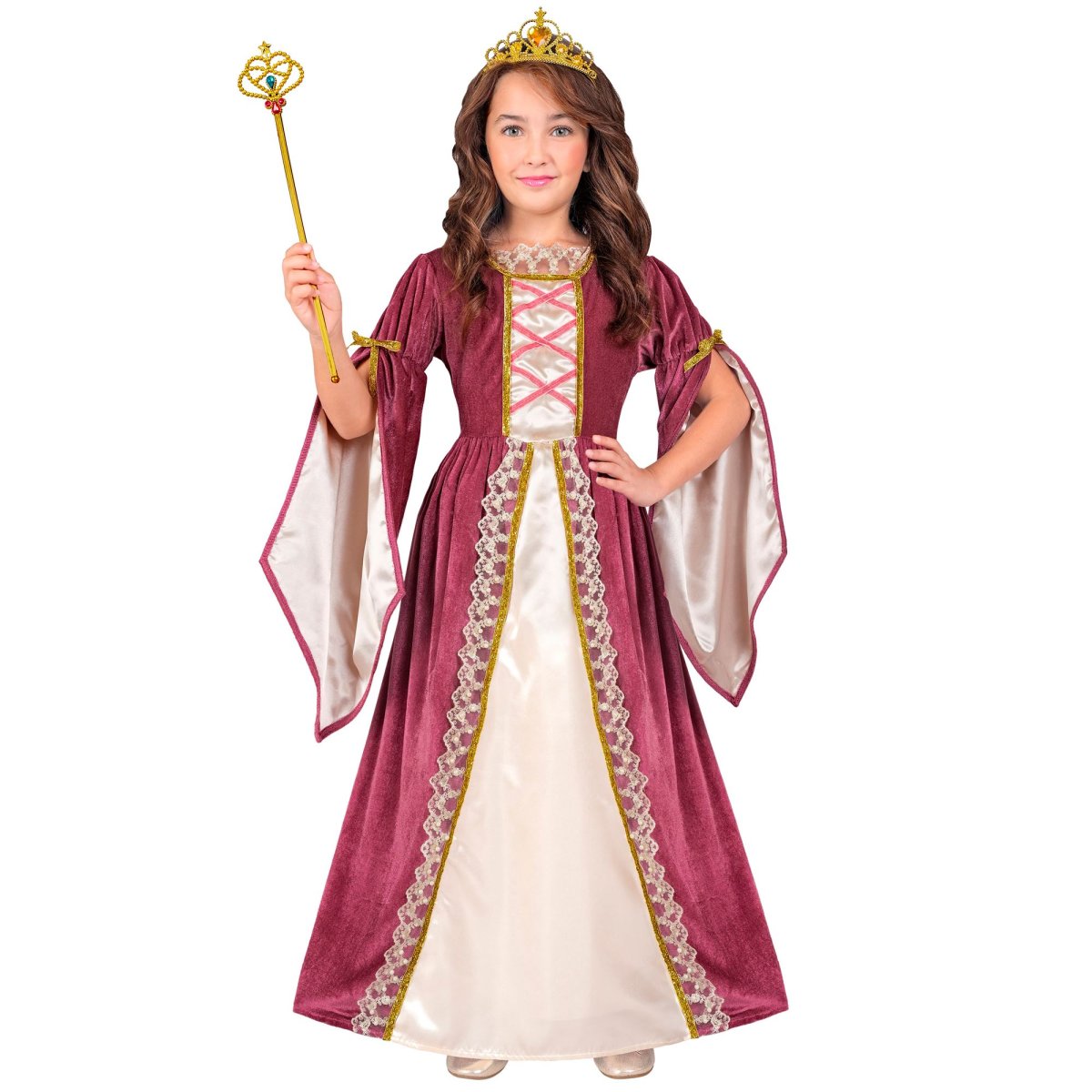 Costume da principessa medievale per bambina - immagine 2