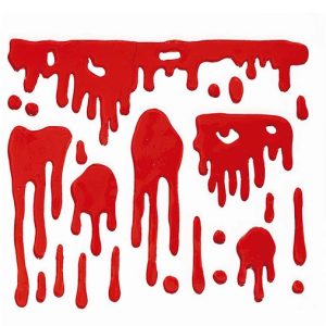 Decorazione sangue in gel per finestre