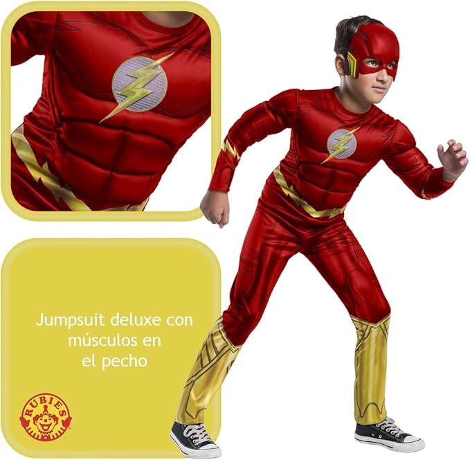 Costume da Flash black line deluxe - immagine 3
