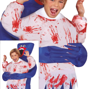 Costume da orsacchiotto malvagio blu Monster Hugger