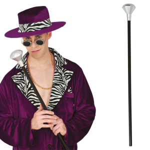 Bastone diamante argento 85 cm