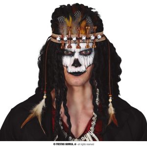 Diadema voodoo con piume
