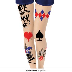 Collant ragazza donna pericolosa cattiva squilibrata