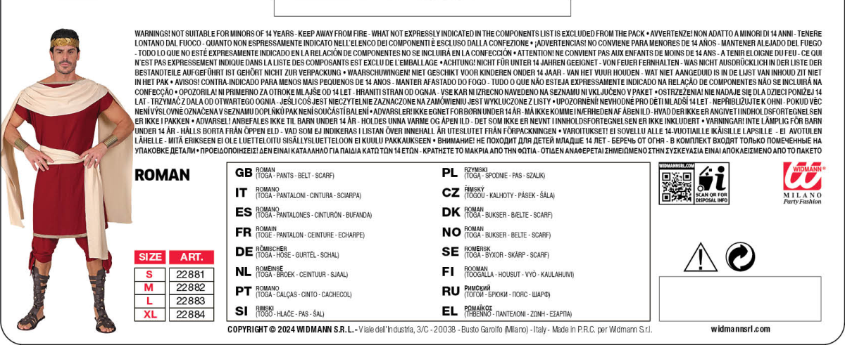 Costume da romano da uomo - immagine 5