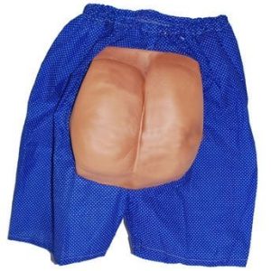 Boxer con glutei con decoro hawaiano