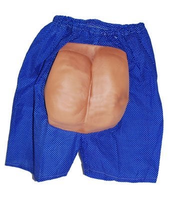 Boxer con glutei con decoro hawaiano