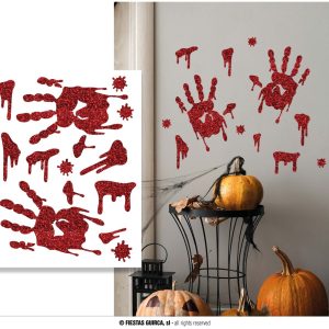 Adesivo Glitter mano e sangue