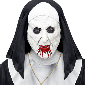 Maschera suora horror con cappello