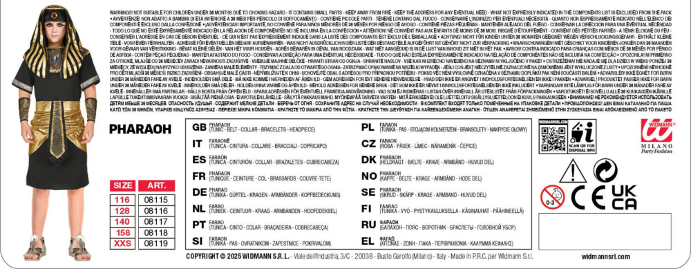 Costume da faraone, Tutankhamon - immagine 4