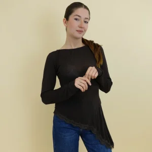 Maglia Lumina Cashmere Touch Marrone