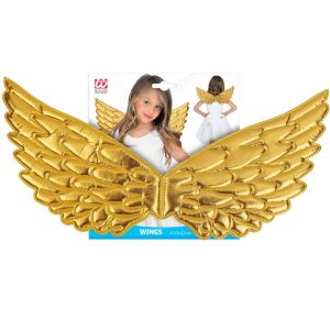 Ali d’angelo, 43×22 cm, oro in tessuto