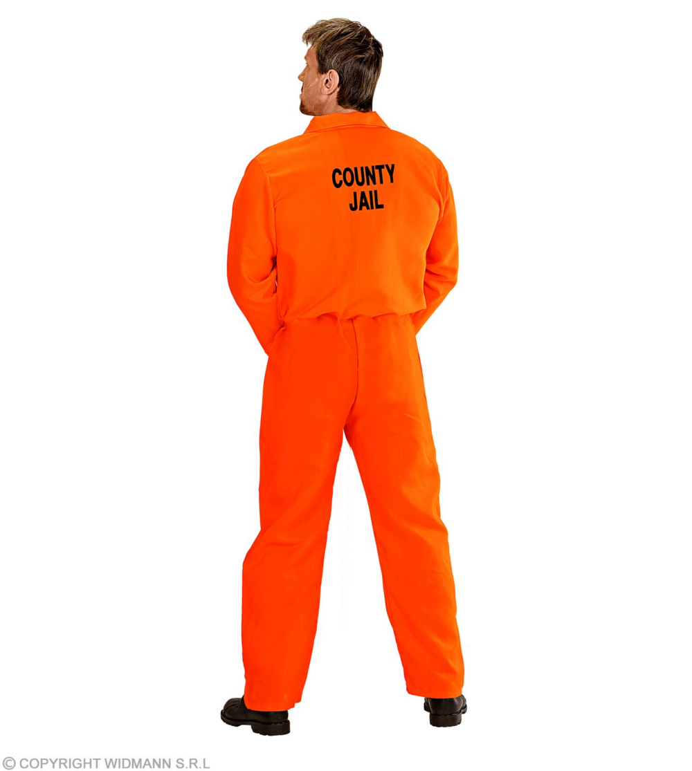 Costume da detenuto arancio - immagine 3
