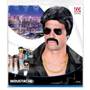 Baffi macho adesivi – neri