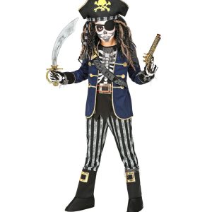Vestito scheletro captitano pirata