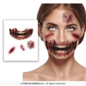 Tatuaggi viso abrasioni