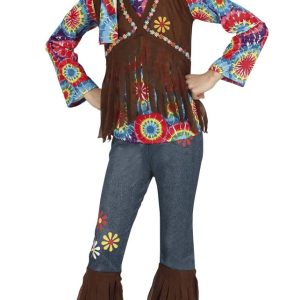 Costume da hippie margherita bambina