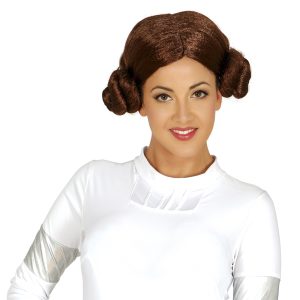 Parrucca Principessa Leia con codini