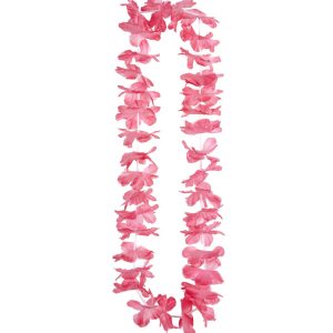 Collana hawaiana rosa