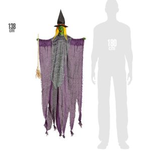 Strega con scopa 138 cm
