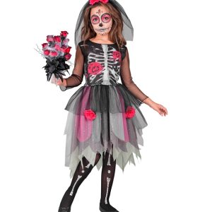 Costume da scheletro fiorito per bambini