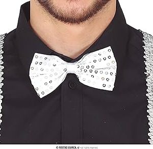 Papillon paillettes argento