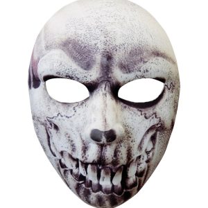 Maschera in tessuto mezzo viso teschio