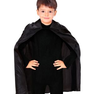 Mantello nero 100 cm misura bambino