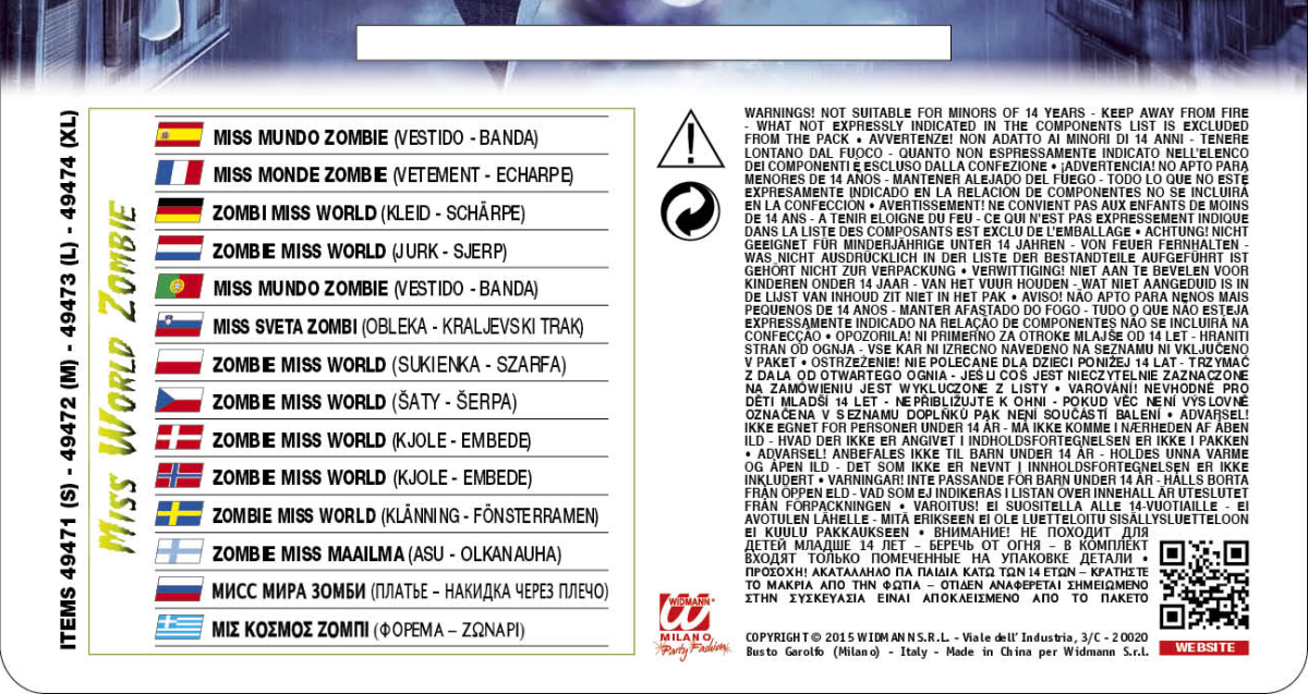 Costume da Miss Zombie - immagine 4