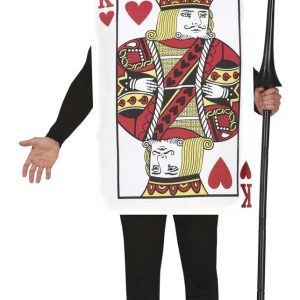 Costume da carta re di cuori