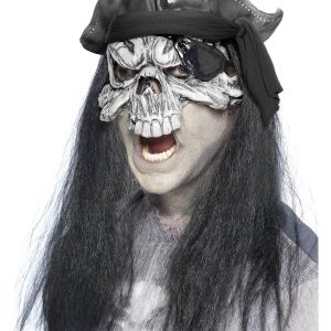 Maschera pirata zombi mezzo viso