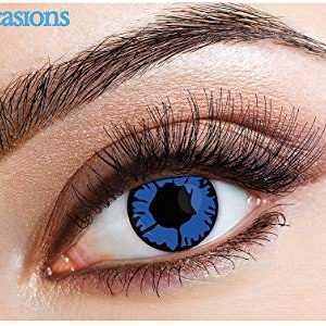 Lenti a contatto blue flame cosmetiche giornaliere