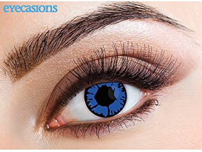 Lenti a contatto blue flame cosmetiche giornaliere