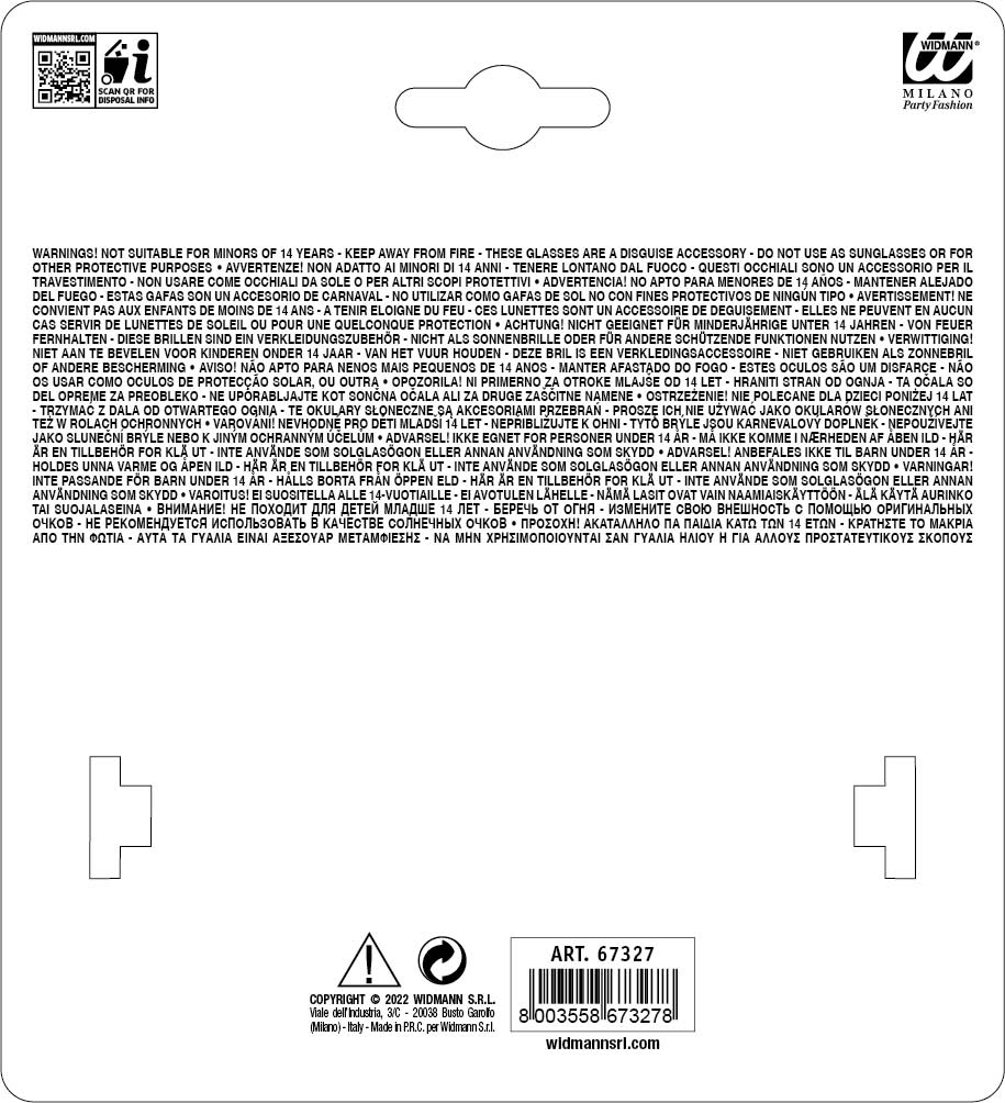 Occhiali caratteriali con lenti blu - immagine 5