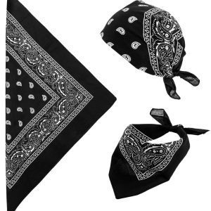 Bandana nera 55×55 cm